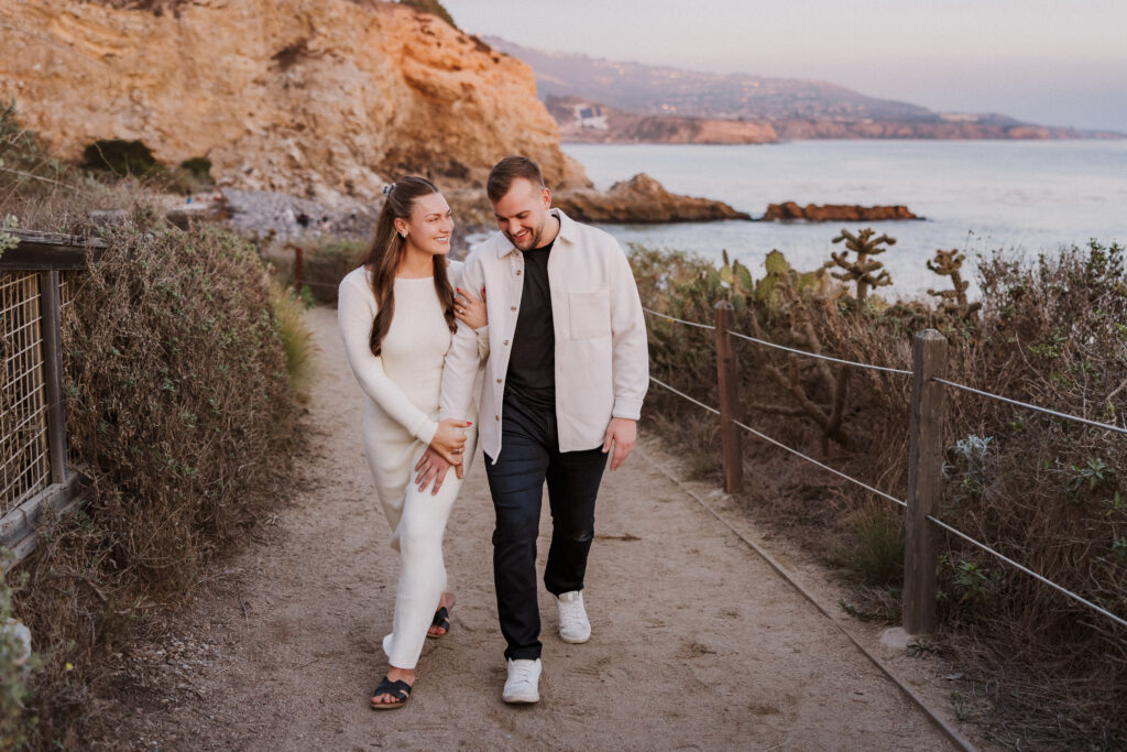 palos verdes wedding photographer engagement session at terranea resort