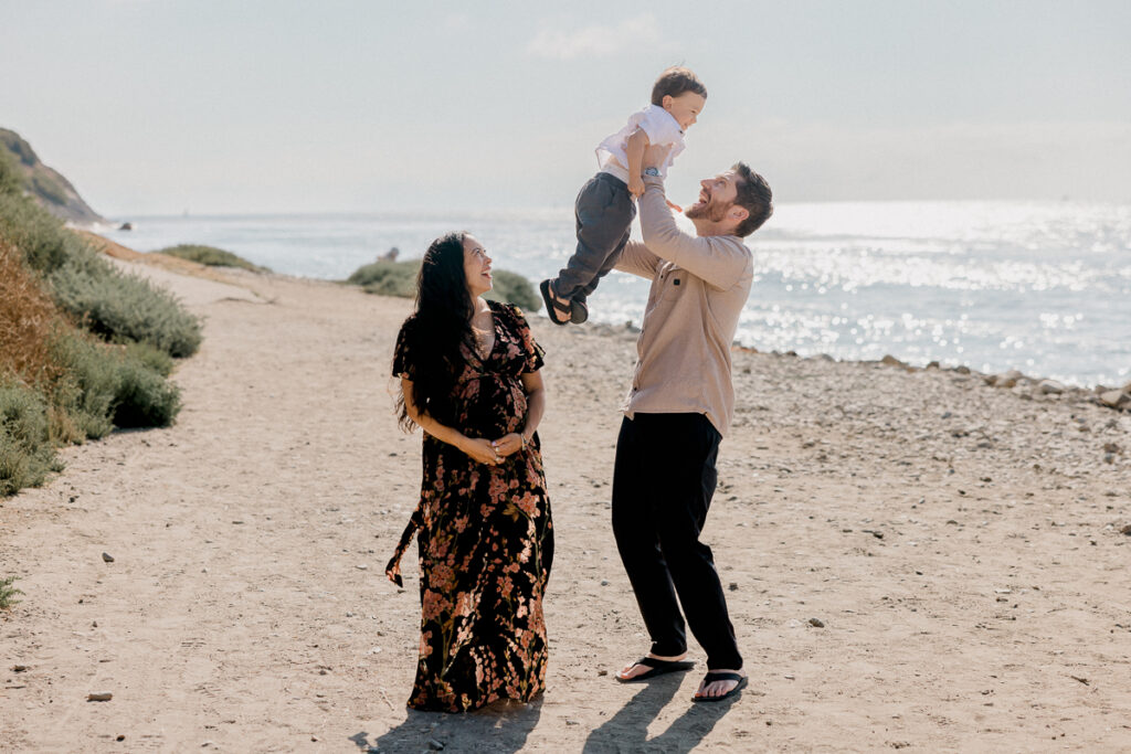 palos verdes family maternity mini session RAT Beach