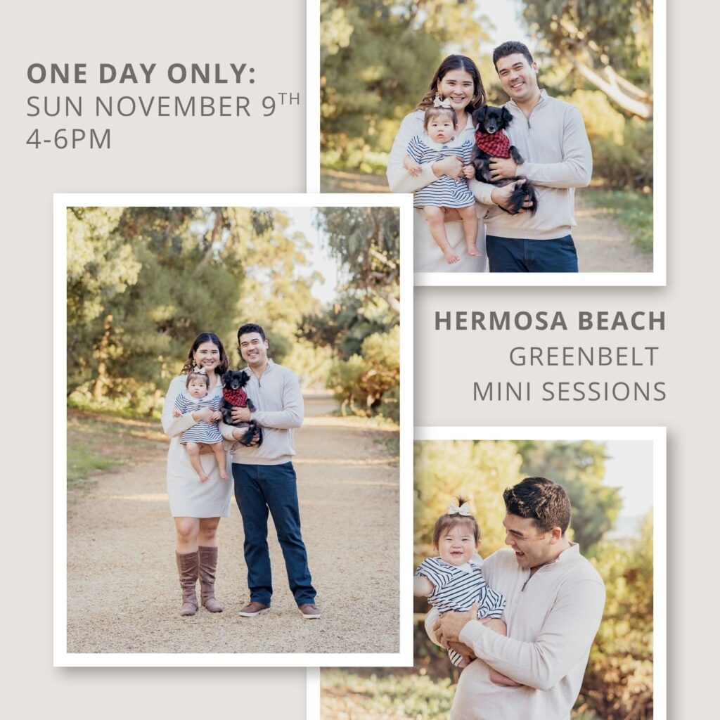 fall mini sessions south bay hermosa