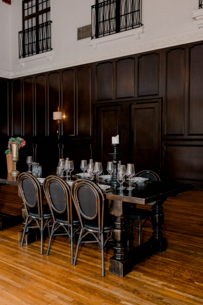 Ebell Long Beach Wedding reception in house offering