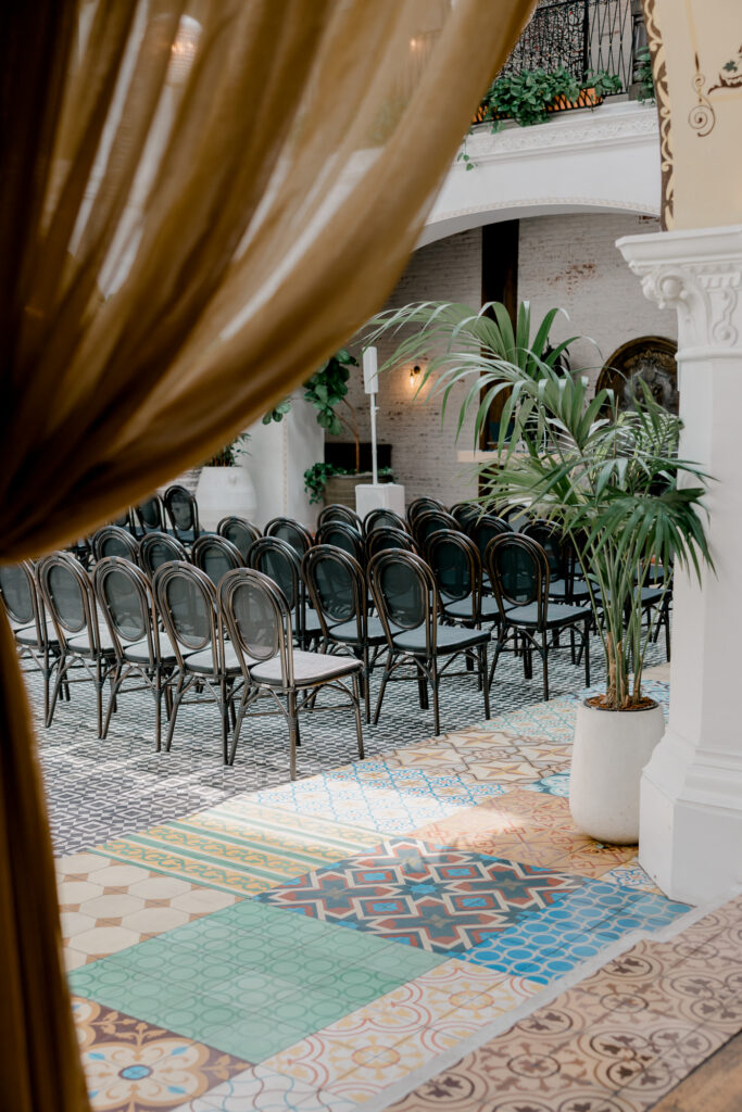 Ebell Long Beach Wedding ceremony space